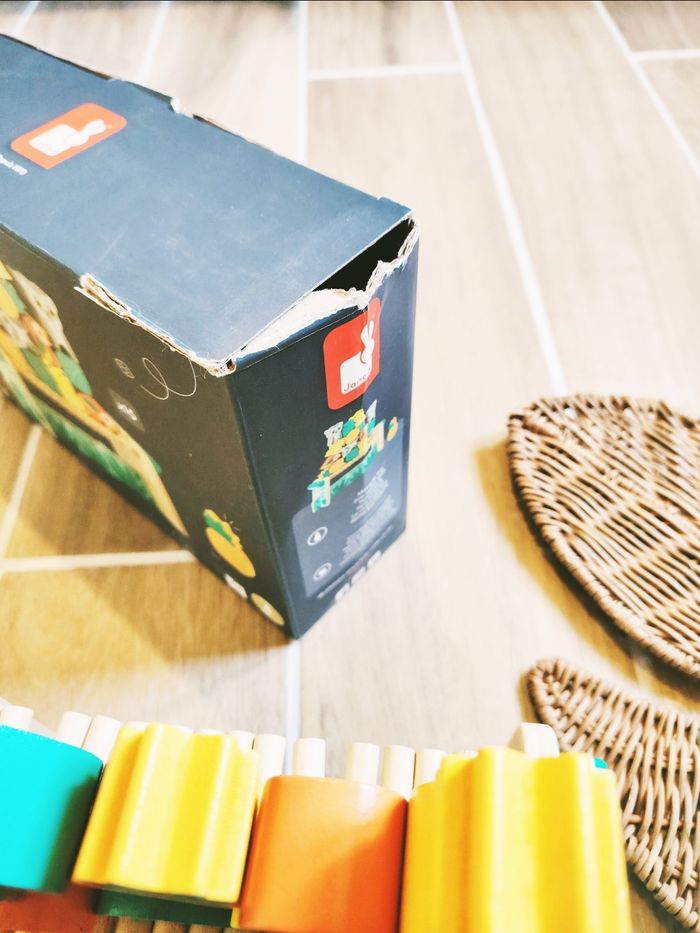 🦜Jeu d'équilibre Tropical Tropik pont suspendu animaux en bois marque Janod - photo numéro 4