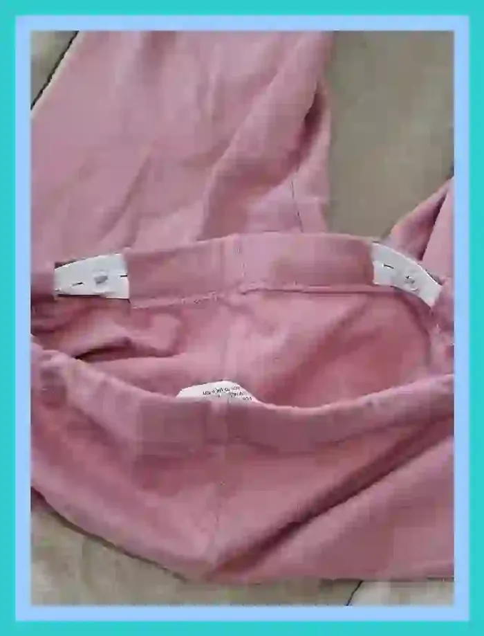 Legging rose lila H&M intérieur molleton fille 10 ans - photo numéro 10