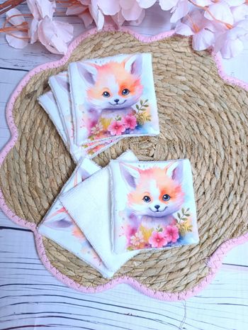 Lot de lingettes lavables
