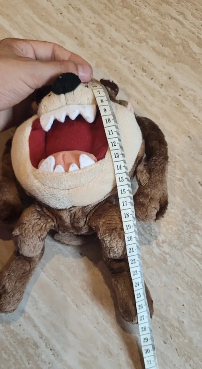 Peluche vintage Taz Looney Tunes Collector - Marron - Très bon état - photo numéro 6