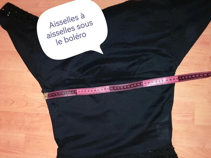 Robe et son boléro intégré noir pailleté S état neuf - photo numéro 16