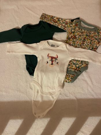 Lot de 4 bodies 1 mois