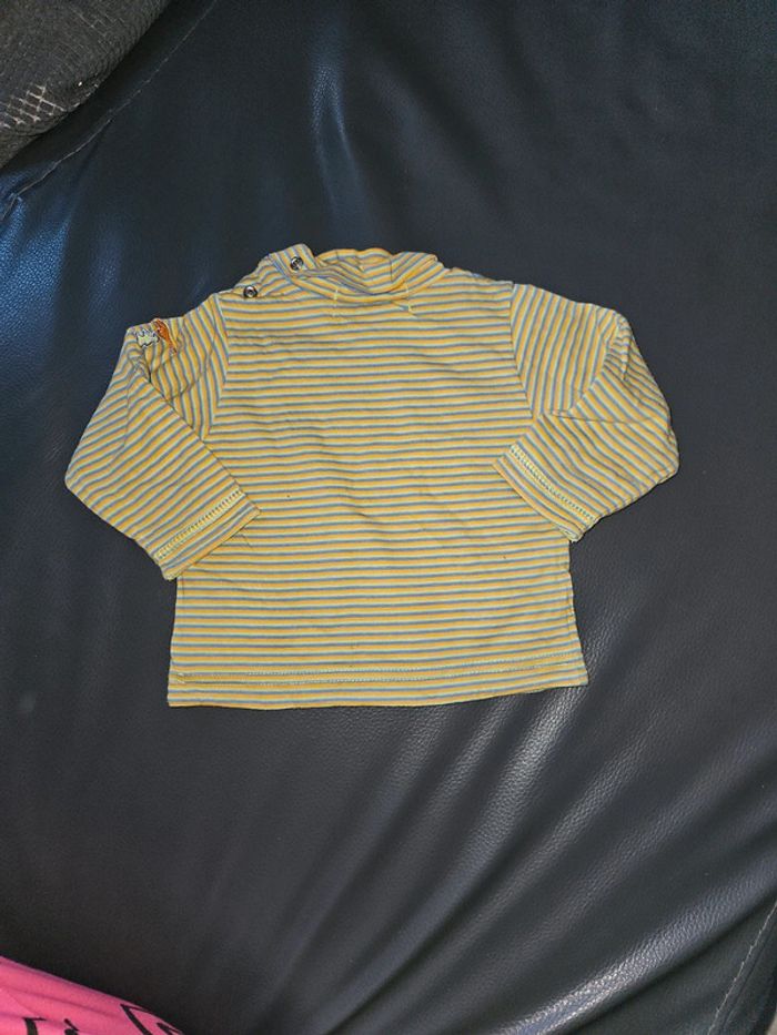 Tee-shirt manche longue garçon 3 mois - photo numéro 2