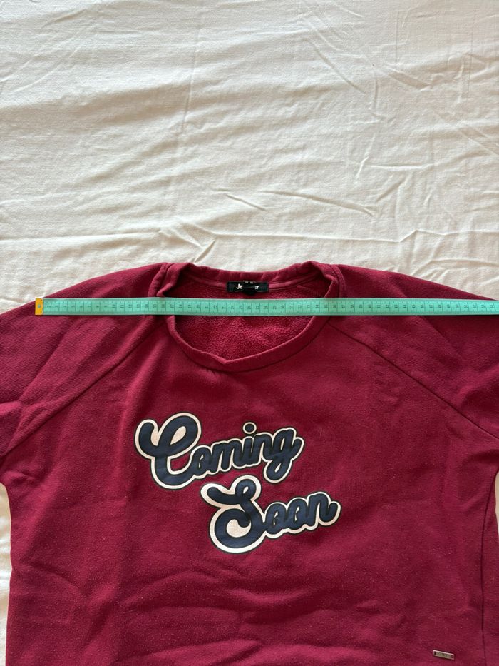Top/Pull manche 3/4 bordeaux - photo numéro 9
