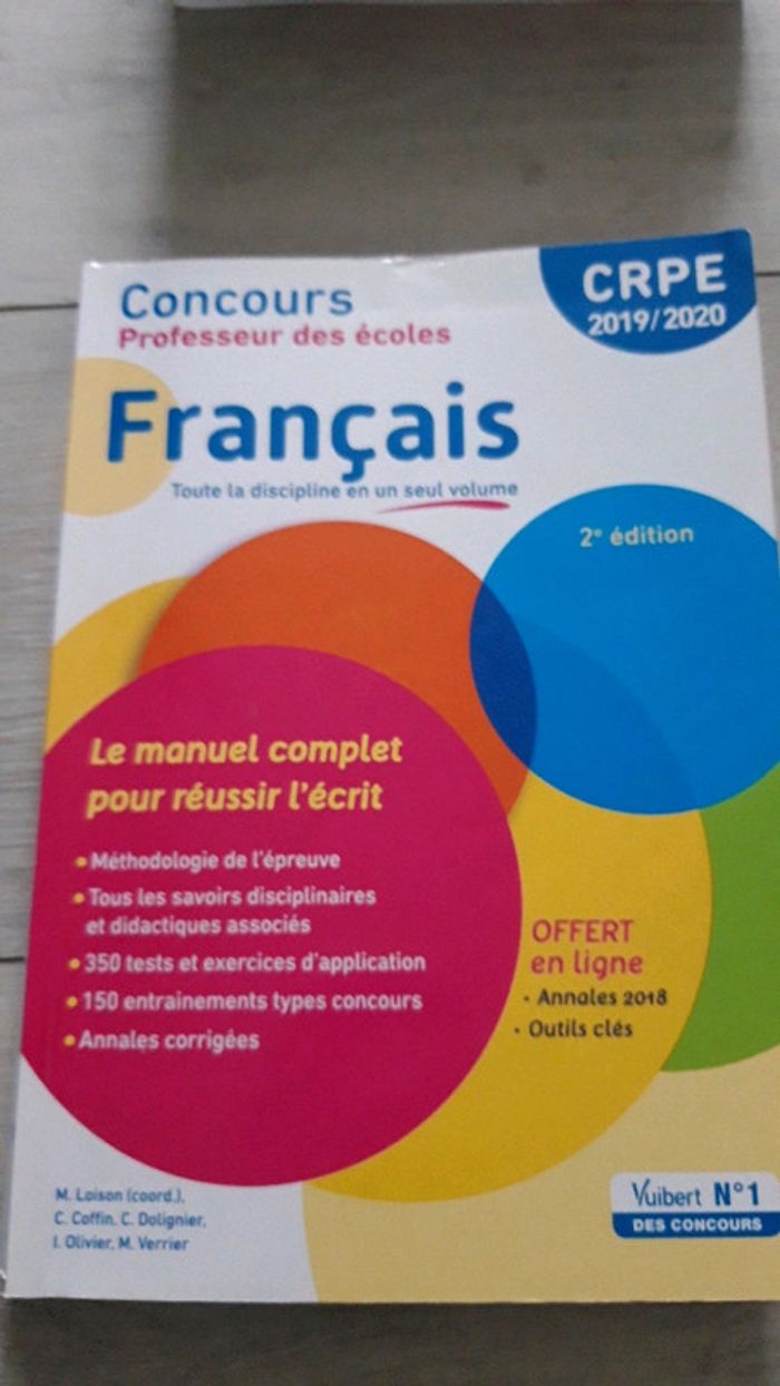 Livre préparation concours crpe