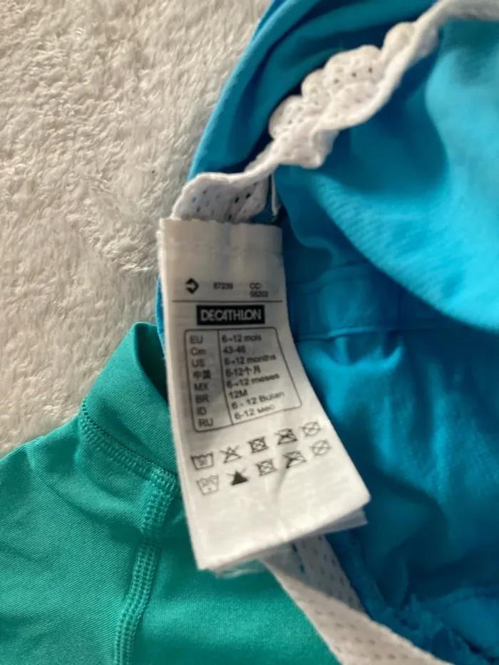 T-shirt et casquette anti UV 6-12mois - photo numéro 4