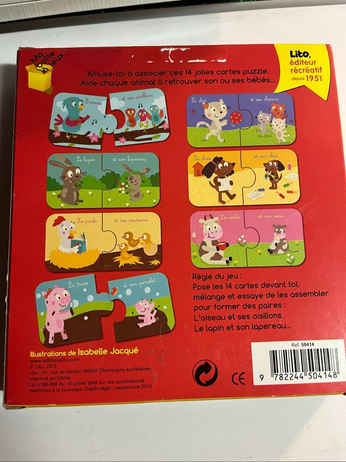 Puzzles Les animaux et leurs petits - photo numéro 2
