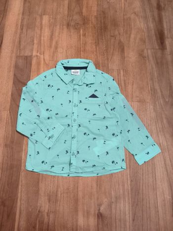 Chemise TAO 23mois manches longues verte