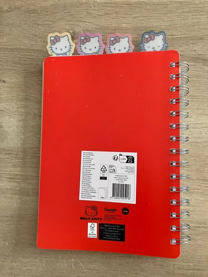 Carnet de notes cahier hello kitty - photo numéro 3
