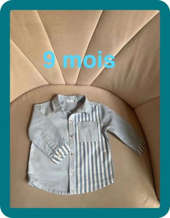 Chemise tendance casual chic 9 mois - Bout'chou
