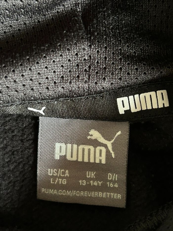 Sweat-shirt à capuche - puma noir - taille - 13/14 ans - photo numéro 7