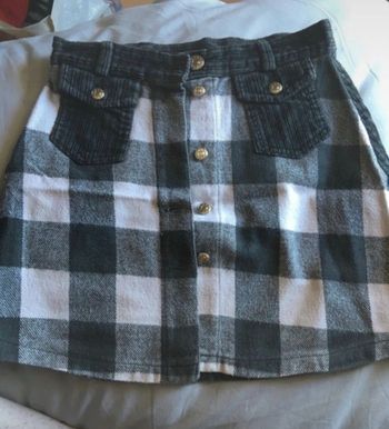 jupe carreaux fabriquée en France 12 ans 100%coton