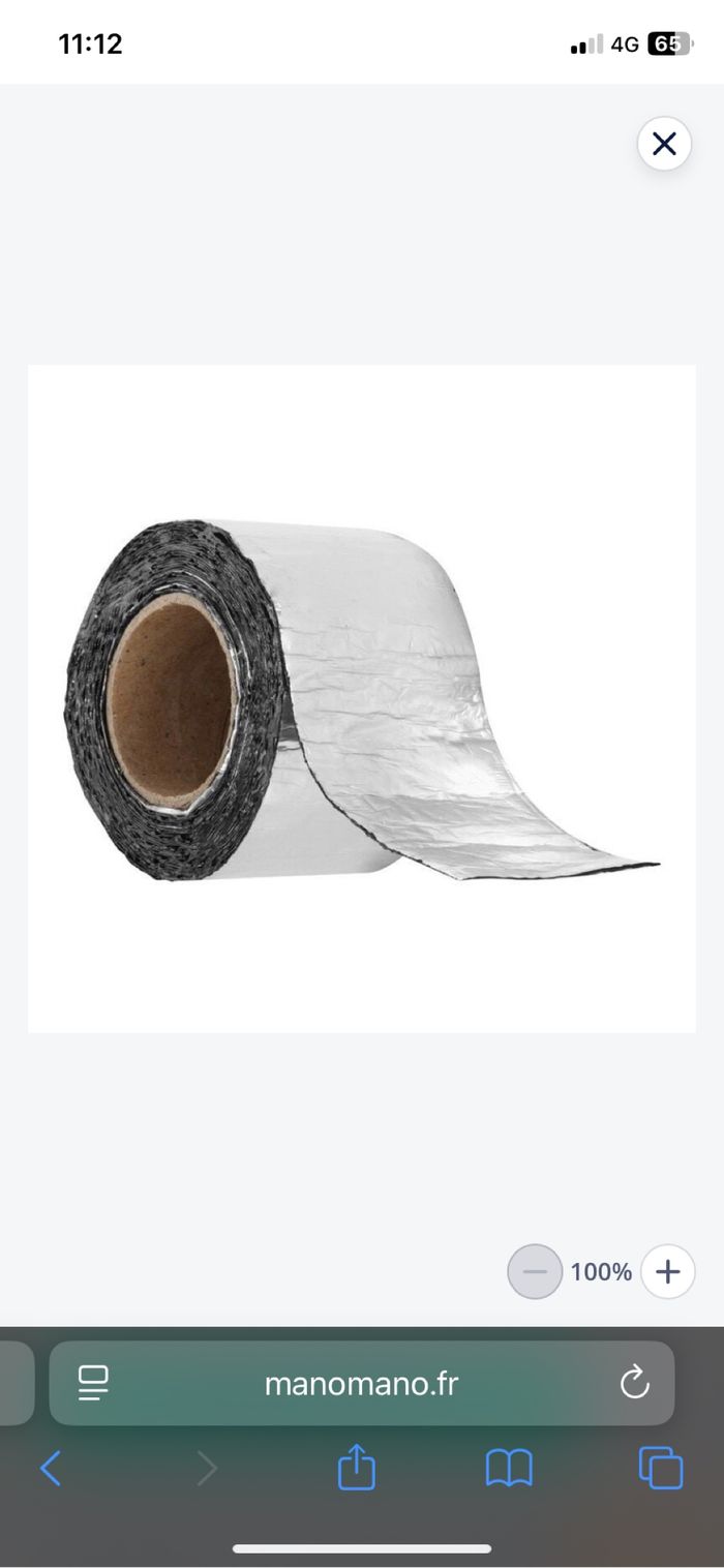 Bande étanchéité extérieur 75mm