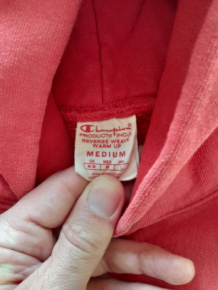 Pull Champion rouge M - photo numéro 2