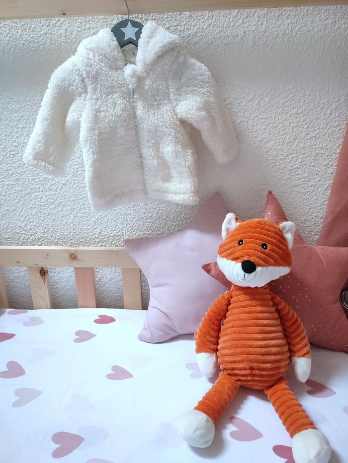 Veste polaire à paillettes bébé fille - 3 mois - Très bon état - Orchestra