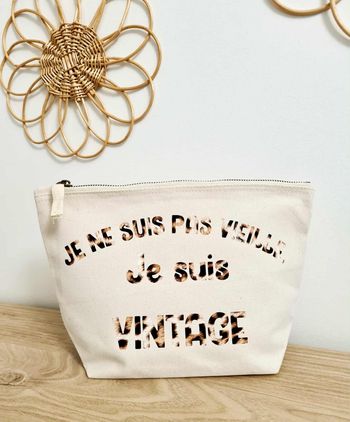 Pochette en coton personnalisée VINTAGE