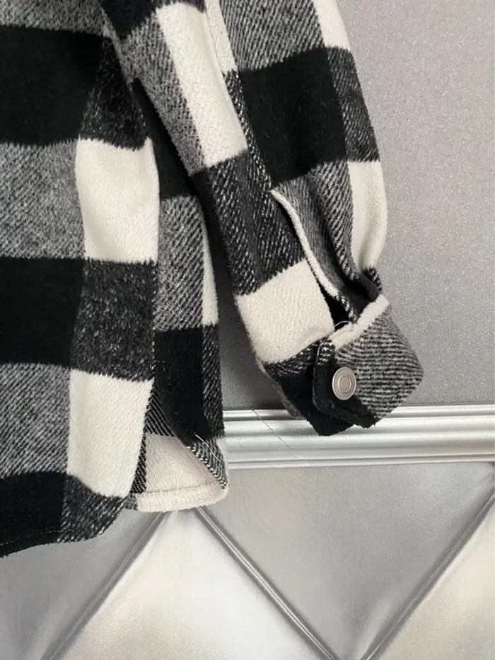 Veste chemise polaire à carreaux - photo numéro 5