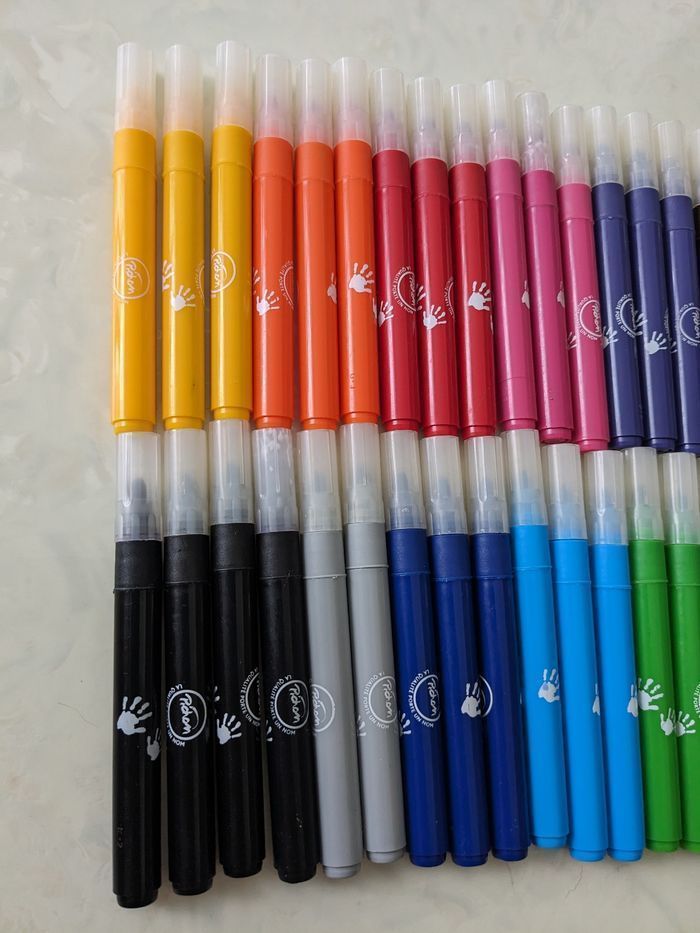 Lot de 33 feutres  Pichon, à grosse pointe. - photo numéro 4