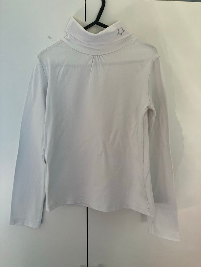 Sous pull blanc fille 8 ans okaidi