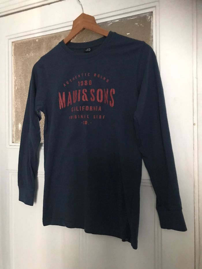 T-shirt manches longues marque Maui and sons taille 12 ans - photo numéro 10