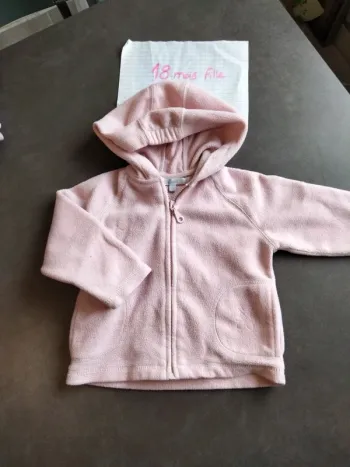 Veste polaire à capuche