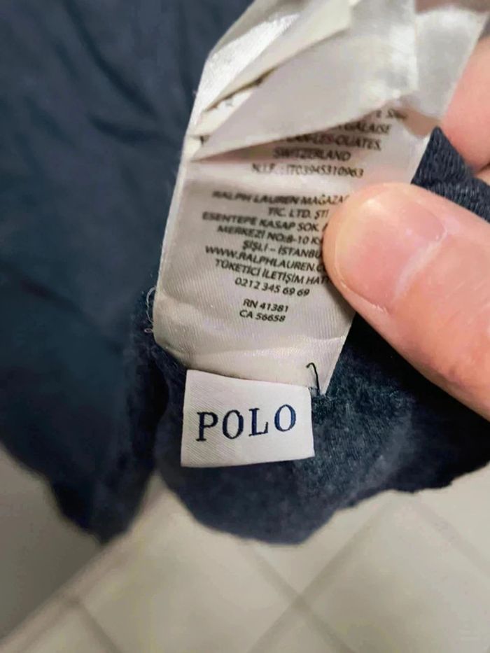 T-shirt Ralph Lauren bleu chiné – Très bon état vintage (taille M) - photo numéro 6