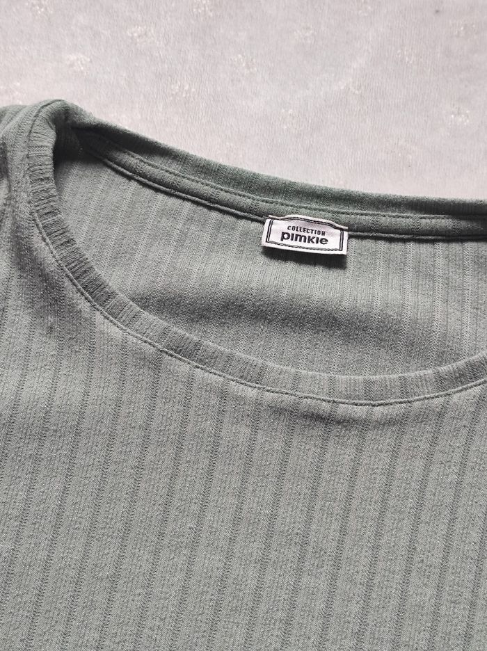 Tee shirt court kaki taille unique - photo numéro 3