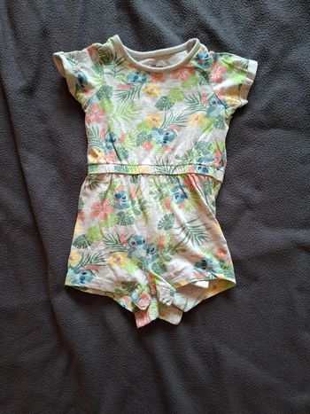 Combi short bébé stitch