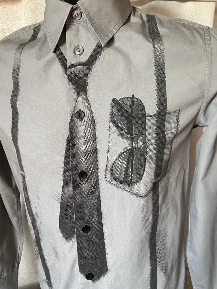 Chemise trompe l'œil grise 35/36 Tipster - photo numéro 2