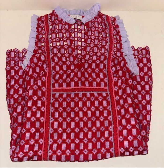 ROBE CHIC SANDRO ROUGE Neuve 350€ PRIX MAGASIN - photo numéro 8