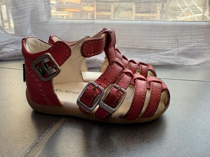 Sandales bébé fille cuir Kickers 19 - photo numéro 4