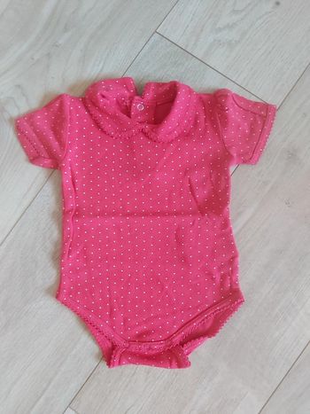 Bodie manches courtes col Claufine fille 74cms 9/12mois (78)
