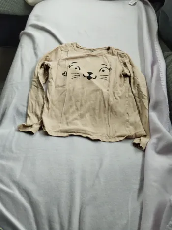 Tee shirt manche longue chat