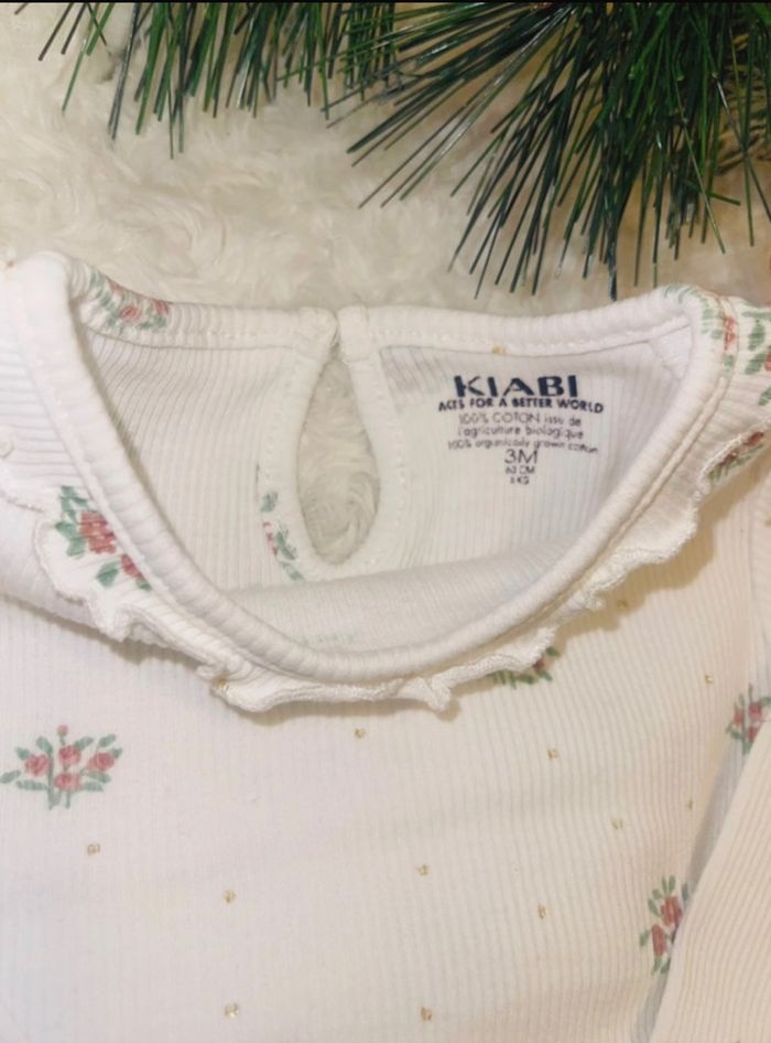 Lot de 5 tee-shirts manches longues bébé fille 3 mois – Zeeman & Kiabi - photo numéro 4