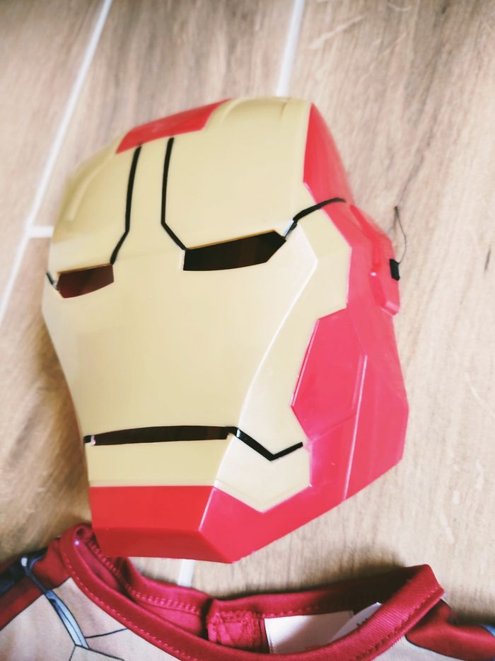💫Déguisement /costume avec masque Iron man Marvel Avengers pour enfant - photo numéro 4