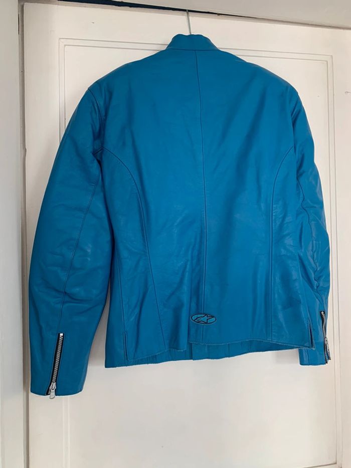 Veste moto femme Alpinestars en cuir - photo numéro 2