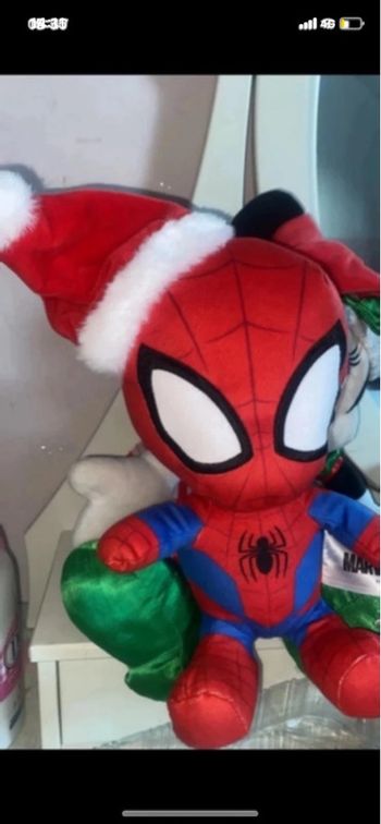 Peluche toute douce Spiderman Marvel Noël