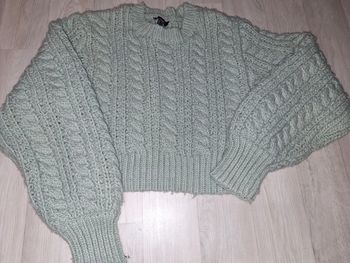 Pull court en laine
