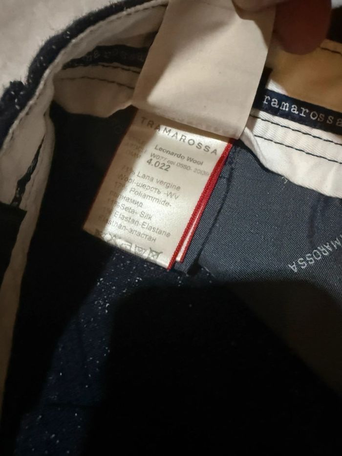 Tramarossa - Jean en laine, coupe droite, Bleu marine, taille 32 - photo numéro 4