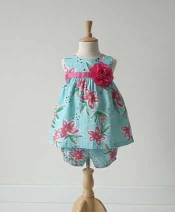 Ensemble bébé fille – Robe + Bloomer fleuri – Gémo – 6 mois – AnneLiseFinds