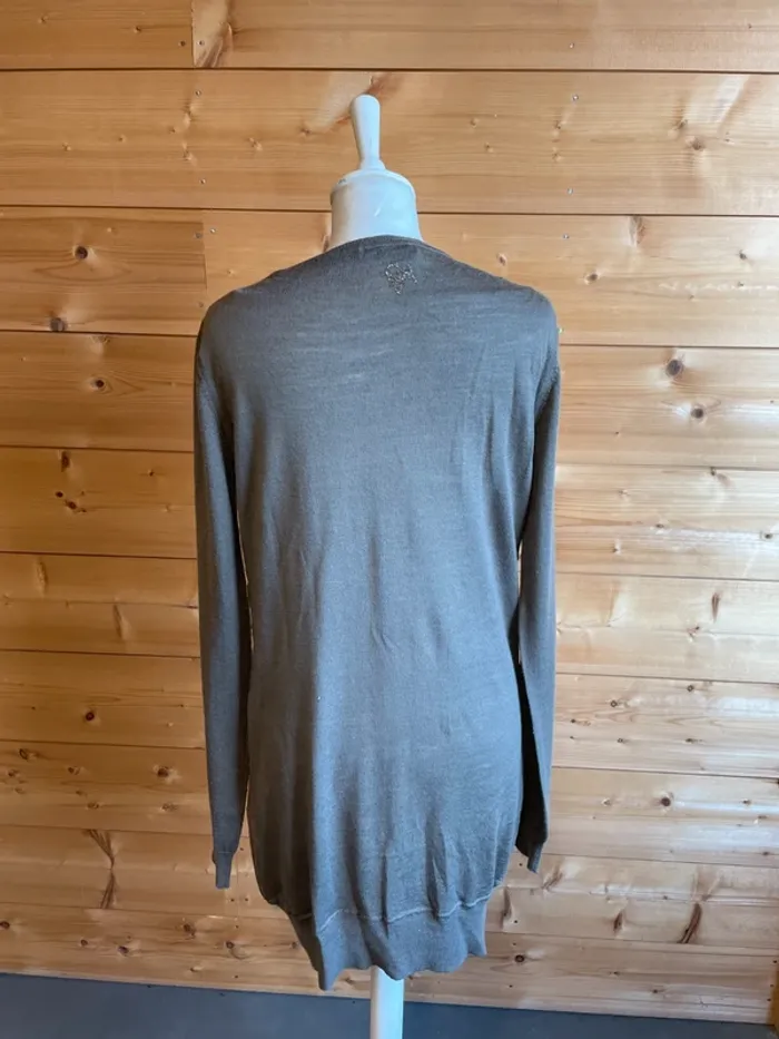 Robe GUESS marron glacé – 100% laine & soie – taille M (T2) - photo numéro 4