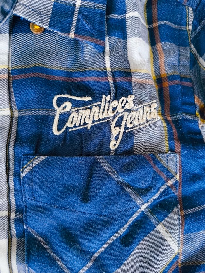Chemise Garçon Complices Jeans 10 ans Carreaux Bleus / Bûcheron Vintage - photo numéro 4