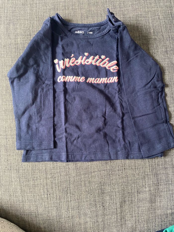 Tee shirt manche longue 18 mois