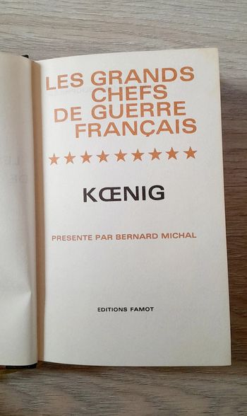 Les Grands chefs de guerre français koenig