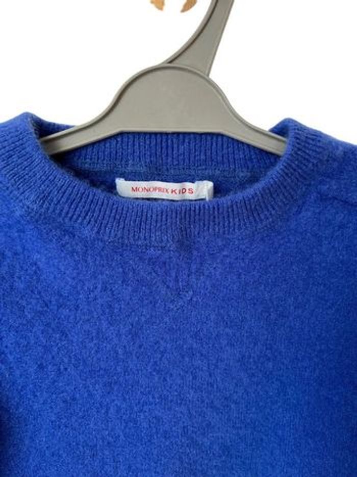 Pull bleu roi 100% cachemire - Monoprix Kids 2 ans - photo numéro 2