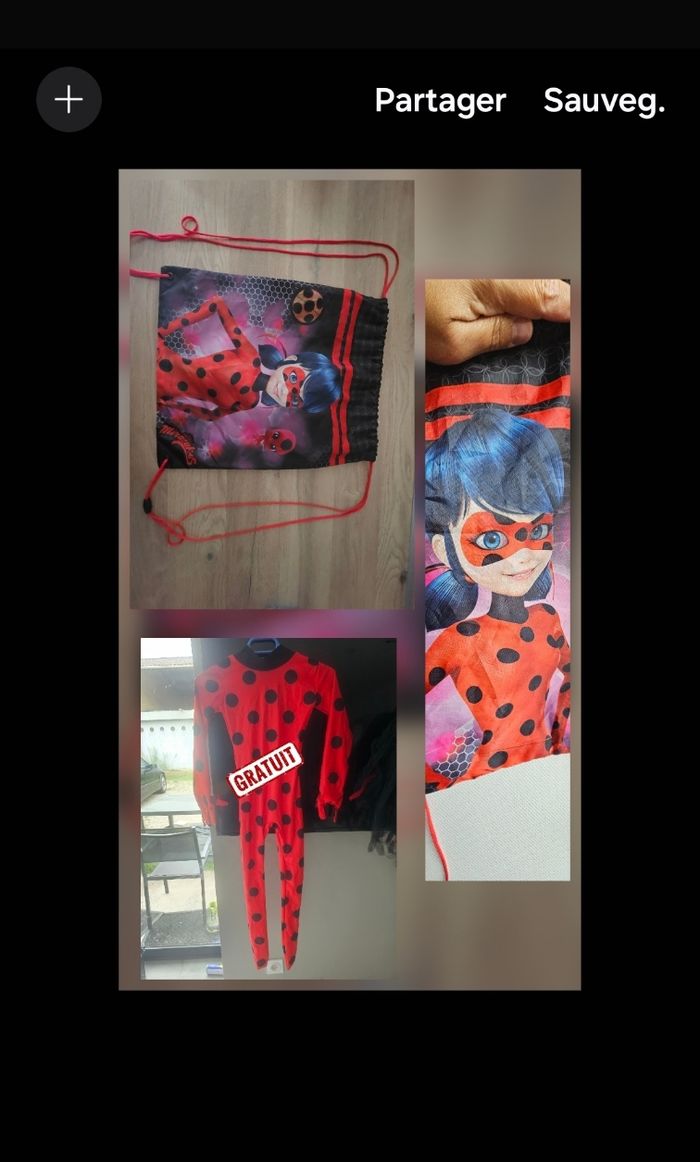 Sac + deguisement gratuit  miraculous
