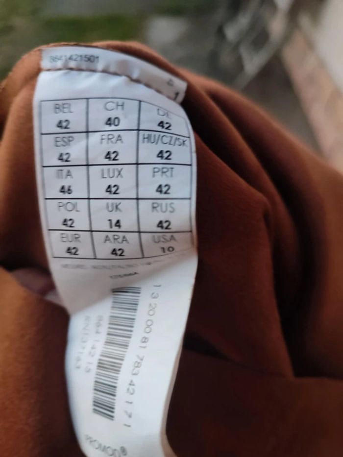 Robe en daim marron Promod taille 42 - photo numéro 2