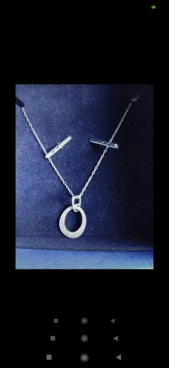 Collier argent, bijou