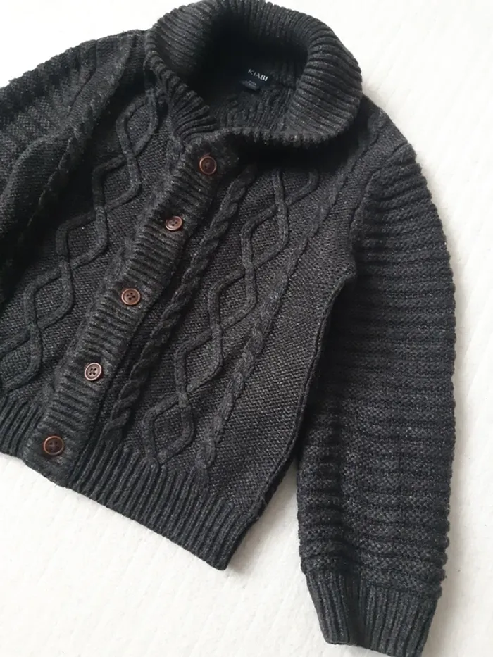 Gilet torsadé Kiabi 24 mois - photo numéro 2