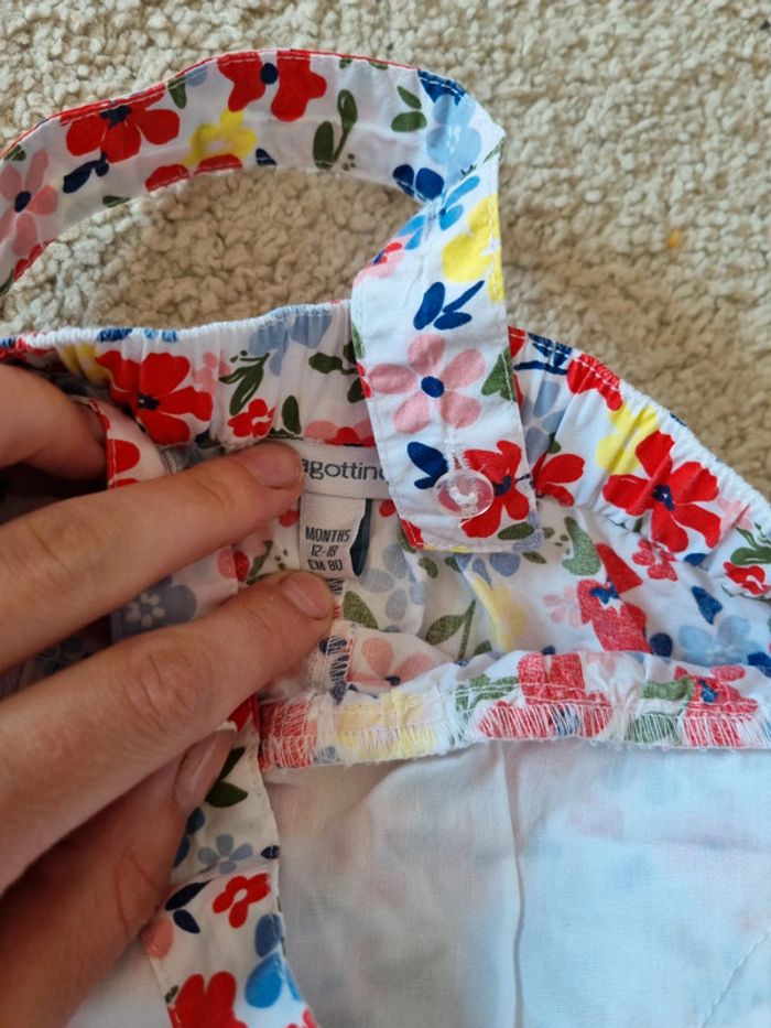 Salopette fleuris été - photo numéro 2